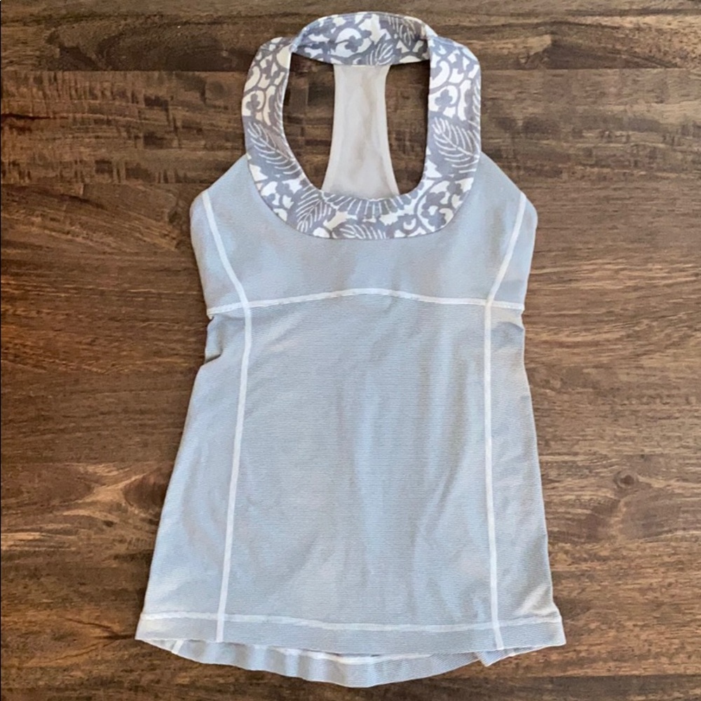 Lululemon grey scoop neck tank